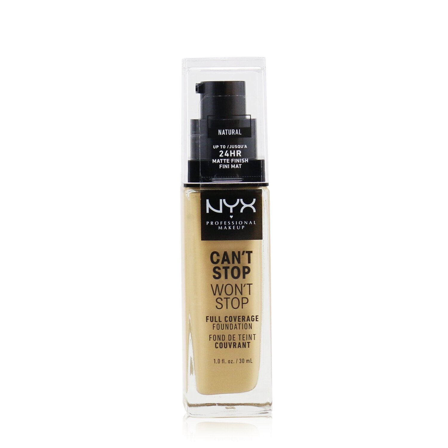 NYX/NYX ニックス+キャント ストップ ウォント ストップ フル カバレッジ ファンデーション+30ml/1oz+# ナチュラル ブランドコスメ